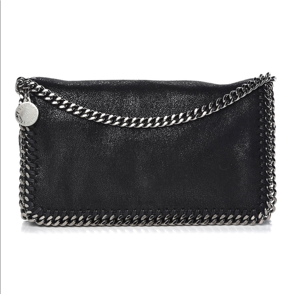Stella McCartney shaggy deer Falabella crossbody bag in black